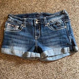 Size 9/10 Vigoss Stars and Stripes Denim Shorts